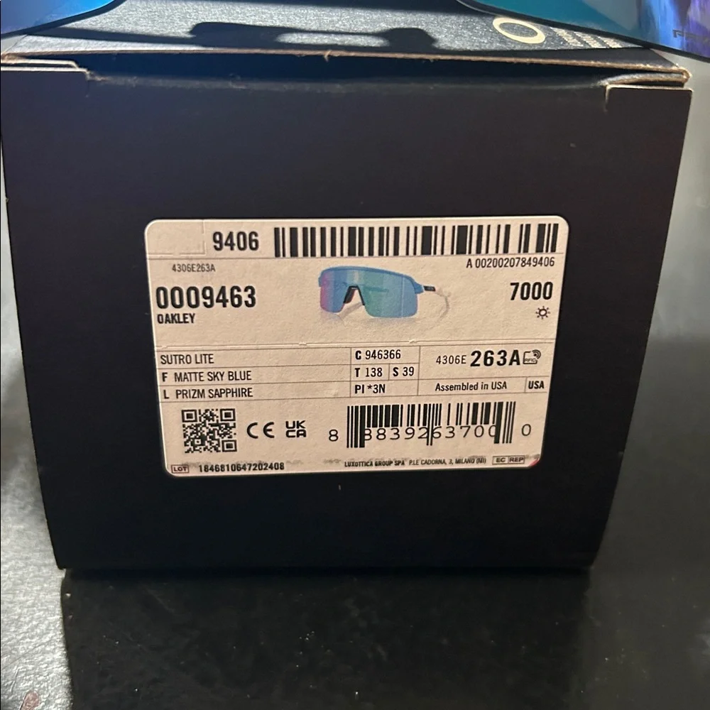 Oakley Teal Blue Shield Performance Sunglasses